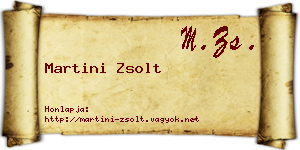 Martini Zsolt névjegykártya